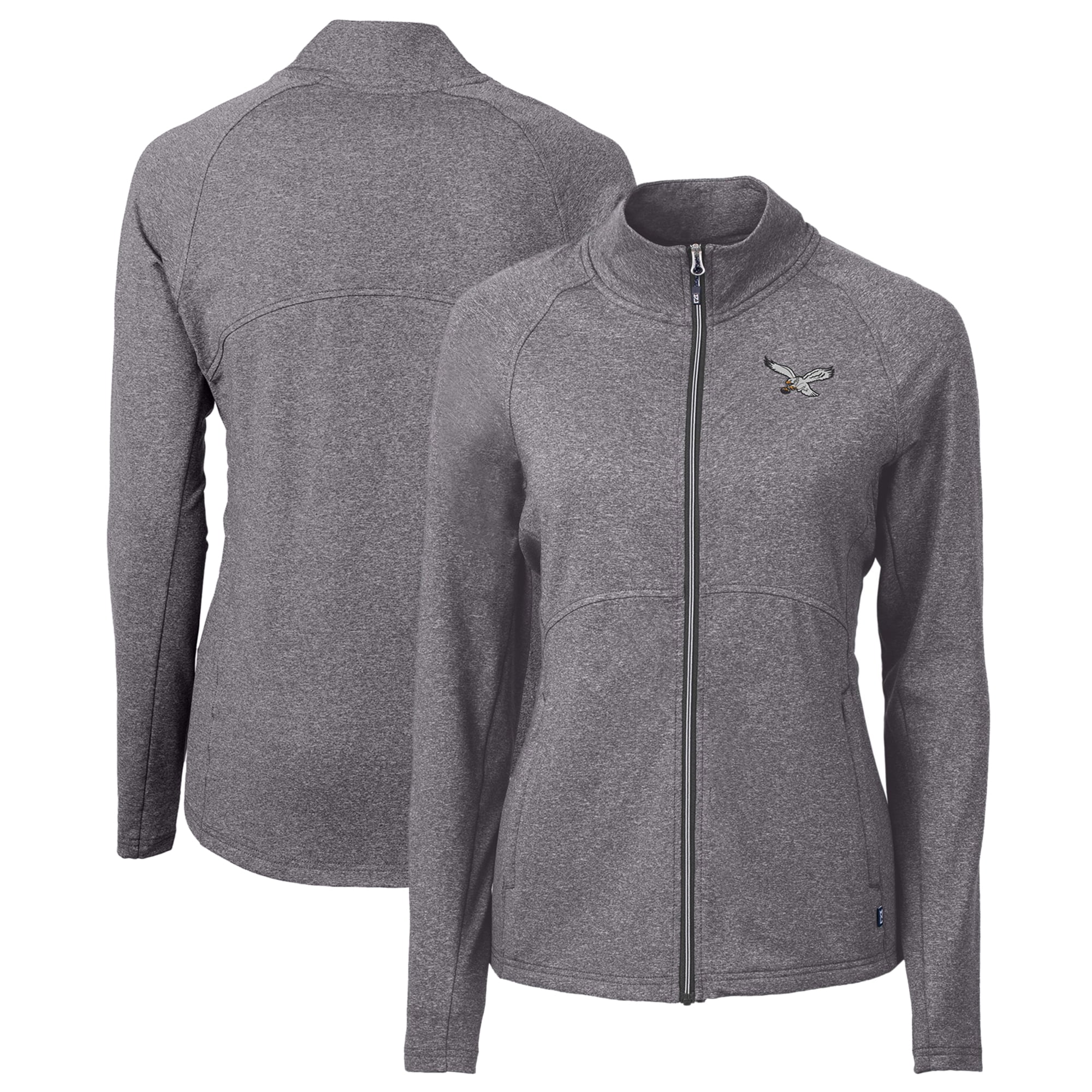 Women's Cutter & Buck Heather Black Philadelphia Eagles Gridiron