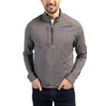 thumbnail image 1 of Women's-Cutter & Buck  Heather Black TCU Horned Frogs Adapt Eco Knit Stretch Recycled DryTec Raglan Quarter-Zip Pullover, 1 of 2