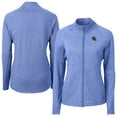 thumbnail image 1 of Women's Cutter & Buck Heather Blue Los Angeles Rams Adapt Eco Knit Heather Full-Zip Jacket, 1 of 3