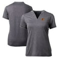 thumbnail image 1 of Women's Cutter & Buck Heather Charcoal Baltimore Orioles DryTec Forge Stretch V-Neck Blade Top, 1 of 3