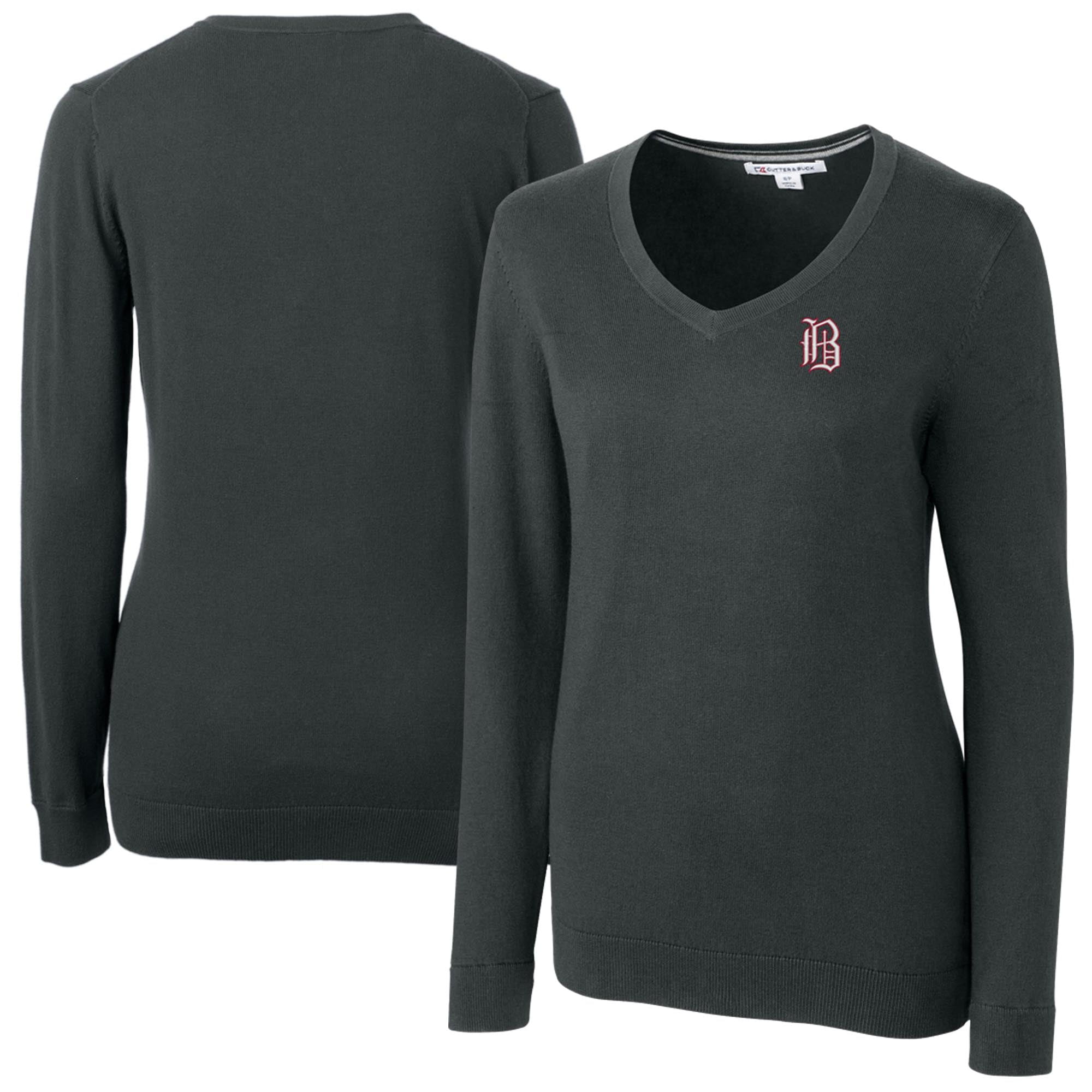 Women's Cutter & Buck Heather Charcoal Birmingham Barons Lakemont Tri