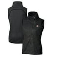 thumbnail image 1 of Women's Cutter & Buck Heather Charcoal Florida State Seminoles Mainsail Sweater-Knit Full-Zip Vest, 1 of 3