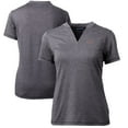 thumbnail image 1 of Women's Cutter & Buck Heather Charcoal San Diego State Aztecs Forge Blade V-Neck Top, 1 of 3