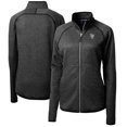 thumbnail image 1 of Women's Cutter & Buck  Heather Charcoal Scranton Wilkes-Barre RailRiders Mainsail Sweater-Knit Full-Zip Jacket, 1 of 3