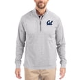 thumbnail image 1 of Women's-Cutter & Buck  Heather Gray Cal Bears Adapt Eco Knit Stretch Recycled DryTec Raglan Quarter-Zip Pullover, 1 of 2