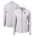 thumbnail image 1 of Women's Cutter & Buck  Heather Gray Dartmouth Big Green Adapt Eco Knit Heather Recycled Full-Zip Jacket, 1 of 3