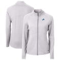thumbnail image 1 of Women's Cutter & Buck  Heather Gray Detroit Lions Adapt Eco Knit Recycled Full-Zip Jacket, 1 of 3