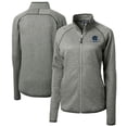 thumbnail image 1 of Women's Cutter & Buck  Heather Gray George Washington University Vault Mainsail Sweater-Knit Full-Zip Jacket, 1 of 3