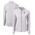 thumbnail image 1 of Women's Cutter & Buck  Heather Gray LSU Tigers Adapt Eco Knit Heather Recycled Full-Zip Jacket, 1 of 3