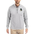 thumbnail image 1 of Women's-Cutter & Buck  Heather Gray Michigan State Spartans Adapt Eco Knit Stretch Recycled DryTec Raglan Quarter-Zip, 1 of 2