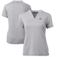 thumbnail image 1 of Women's Cutter & Buck Heather Gray Notre Dame Fighting Irish Forge Blade V-Neck Top, 1 of 3