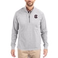 thumbnail image 1 of Women's-Cutter & Buck  Heather Gray South Carolina Gamecocks Adapt Eco Knit Stretch Recycled DryTec Raglan Quarter-Zip, 1 of 2