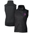 thumbnail image 1 of Women's Cutter & Buck  Heather Gray St. Louis City SC  Mainsail Sweater-Knit Full-Zip Asymmetrical Vest, 1 of 3
