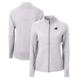 thumbnail image 1 of Women's Cutter & Buck  Heather Gray Tulane Green Wave Adapt Eco Knit Heather Recycled Full-Zip Jacket, 1 of 3