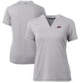 thumbnail image 1 of Women's Cutter & Buck Heather Gray UIC Flames Forge Blade V-Neck Top, 1 of 3
