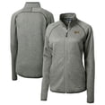 thumbnail image 1 of Women's Cutter & Buck  Heather Gray Vanderbilt Commodores Vault Mainsail Sweater-Knit Full-Zip Jacket, 1 of 3