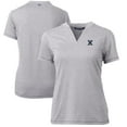 thumbnail image 1 of Women's Cutter & Buck Heather Gray Xavier Musketeers Forge Blade V-Neck Top, 1 of 3