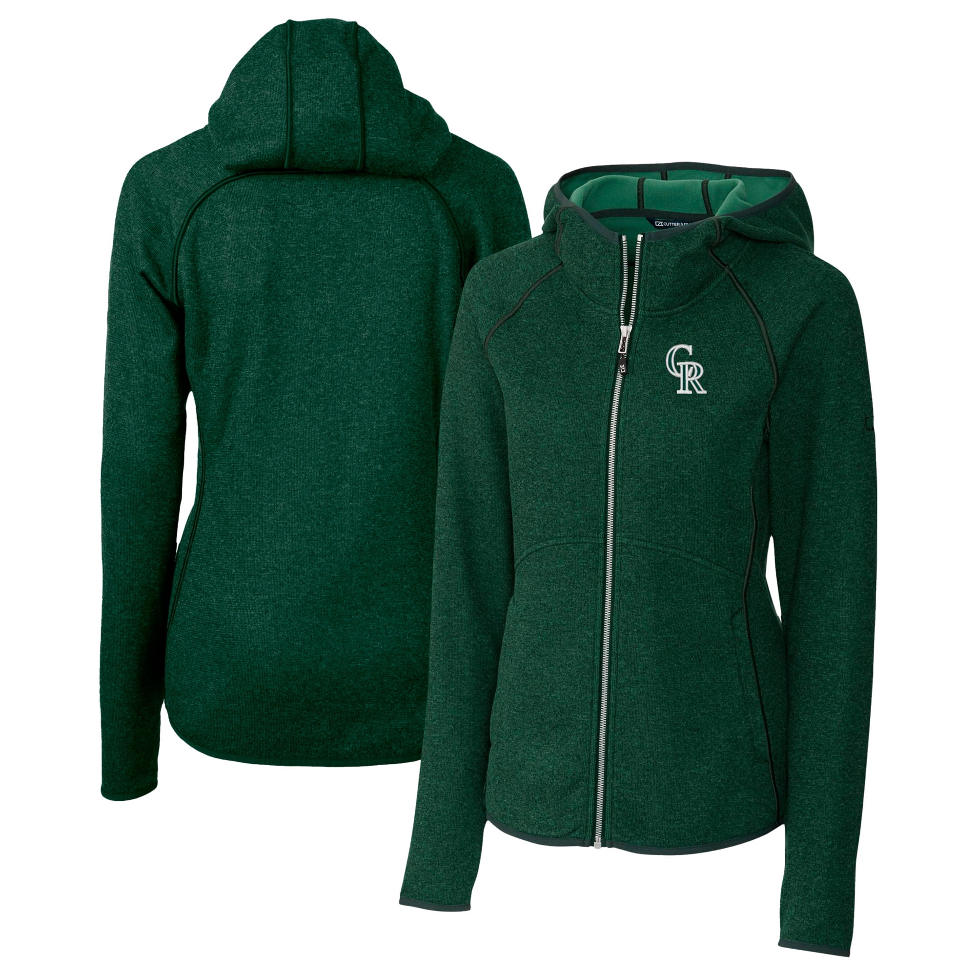 Women's Cutter & Buck Mainsail Sweater-Knit Full Zip Jacket