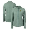 thumbnail image 1 of Women's Cutter & Buck  Heather Green Southeastern Louisiana Lions Adapt Eco Knit Heather Recycled Full-Zip Jacket, 1 of 3