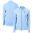 thumbnail image 1 of Women's Cutter & Buck  Heather Light Blue Tampa Bay Rays Adapt Eco Knit Raglan Full-Zip Jacket, 1 of 3