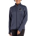 thumbnail image 1 of Women's Cutter & Buck Heather Navy Houston Texans Peshastin Fleece Recycled Raglan Full-Zip Jacket, 1 of 2