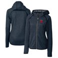 thumbnail image 1 of Women's Cutter & Buck  Heather Navy Los Angeles Angels City Connect Mainsail Full-Zip Hooded Jacket, 1 of 3