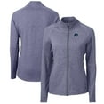 thumbnail image 1 of Women's Cutter & Buck  Heather Navy New Hampshire Wildcats Adapt Eco Knit Recycled Full-Zip Jacket, 1 of 3