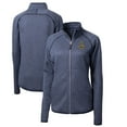 thumbnail image 1 of Women's Cutter & Buck Heather Navy Northern Arizona Lumberjacks Mainsail Sweater-Knit Full-Zip Jacket, 1 of 3
