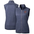 thumbnail image 1 of Women's Cutter & Buck  Heather Navy Portland Sea Dogs Mainsail Sweater Knit Full-Zip Vest, 1 of 3