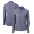 thumbnail image 1 of Women's Cutter & Buck  Heather Navy Texas-Rio Grande Valley Vaqueros Adapt Eco Knit Heather Recycled Full-Zip Jacket, 1 of 3