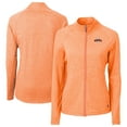 thumbnail image 1 of Women's Cutter & Buck  Heather Orange San Francisco Giants Throwback Adapt Eco Knit Hybrid Recycled Full-Zip Jacket, 1 of 3