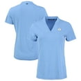 thumbnail image 1 of Women's Cutter & Buck  Heather Powder Blue Milwaukee Brewers Forge Heathered Stretch Blade Top, 1 of 3