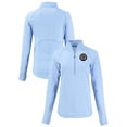 thumbnail image 1 of Women's-Cutter & Buck  Heather Powder Blue Philadelphia Union Peshastin Eco Fleece Recycled Half-Zip Pullover Top, 1 of 3
