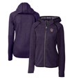 thumbnail image 1 of Women's Cutter & Buck Heather Purple LSU Tigers Mainsail Sweater-Knit Full-Zip Hoodie, 1 of 3