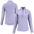 thumbnail image 1 of Women's Cutter & Buck Heather Purple Philadelphia Phillies Peshastin Eco Fleece Recycled Half-Zip Jacket, 1 of 3