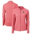thumbnail image 1 of Women's Cutter & Buck Heather Red Toledo Mud Hens Adapt Eco Knit Heather Recycled Full-Zip Jacket, 1 of 3