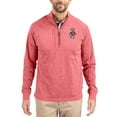 thumbnail image 1 of Women's-Cutter & Buck  Heather Red Washington State Cougars Adapt Eco Knit Stretch Recycled DryTec Raglan Quarter-Zip, 1 of 2