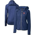 thumbnail image 1 of Women's Cutter & Buck Heather Royal Denver Broncos Throwback Logo Mainsail Full-Zip Jacket, 1 of 3