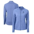thumbnail image 1 of Women's Cutter & Buck  Heather Royal Hampton Pirates Adapt Eco Knit Heather Recycled Full-Zip Jacket, 1 of 3