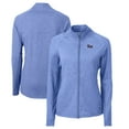 thumbnail image 1 of Women's Cutter & Buck  Heather Royal Pitt Panthers Adapt Eco Knit Heather Recycled Full-Zip Jacket, 1 of 3