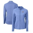 thumbnail image 1 of Women's Cutter & Buck  Heather Royal San Jose State Spartans Adapt Eco Knit Heather Recycled Full-Zip Jacket, 1 of 3