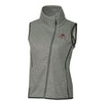 thumbnail image 1 of Women's Cutter & Buck Heathered Gray Florida State Seminoles Bobby Bowden Mainsail Full-Zip Vest, 1 of 1