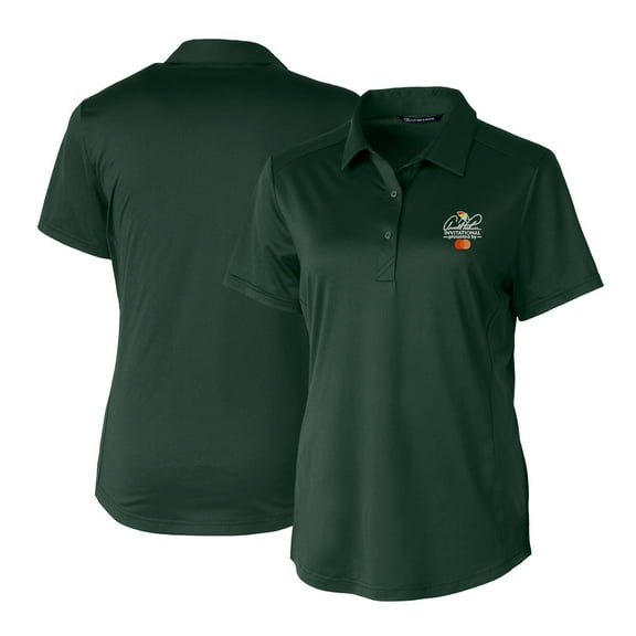 Women's Cutter & Buck Hunter Green Arnold Palmer Invitational Prospect Textured Stretch Polo