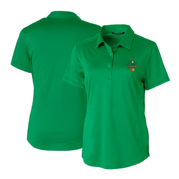 Women's Cutter & Buck Kelly Green Arnold Palmer Invitational Prospect Textured Stretch Polo