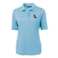 thumbnail image 1 of Women's Cutter & Buck Light Blue Ole Miss Rebels Virtue Eco Pique Recycled Polo, 1 of 1