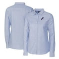 thumbnail image 1 of Women's Cutter & Buck Light Blue Reno Aces Stretch Oxford Long Sleeve Tri-Blend Button-Up Dress Shirt, 1 of 3