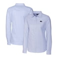 thumbnail image 1 of Women's Cutter & Buck  Light Blue UTSA Roadrunners Stretch Oxford Stripe Long Sleeve Button-Up Shirt, 1 of 3