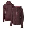 thumbnail image 1 of Women's Cutter & Buck Maroon Arizona State Sun Devils Mainsail Sweater-Knit Full-Zip Hoodie, 1 of 3