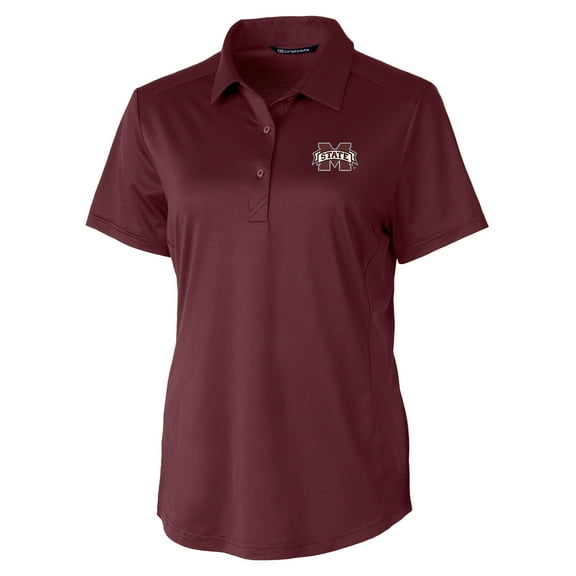 Women's Cutter & Buck Maroon Mississippi State Bulldogs Prospect Polo