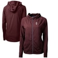 thumbnail image 1 of Women's Cutter & Buck Maroon Southern Illinois Salukis Adapt Eco Knit Hybrid Recycled Full-Zip Hoodie, 1 of 3